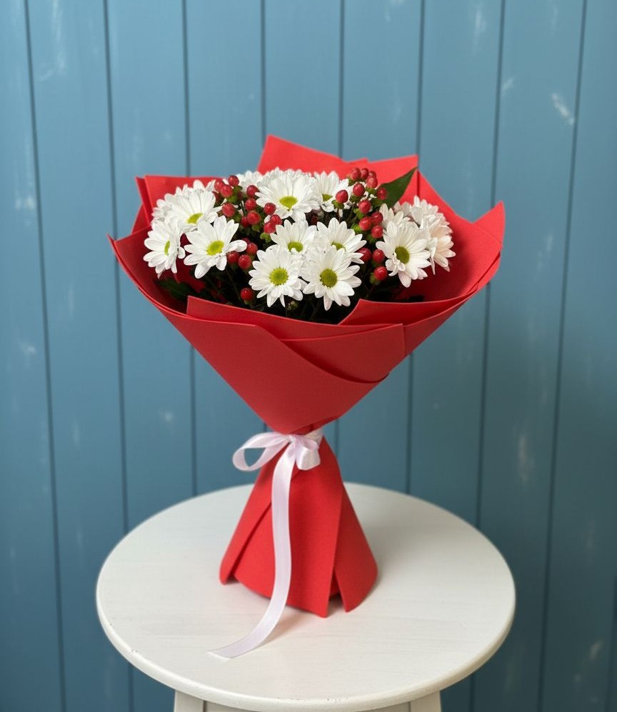 Букет цветов из: Хризантемы в Здвинске