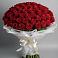 Букет 101 Красная роза Блэк Мэджик в Здвинске