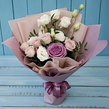 Букет цветов из:  Розы и Лизиантусы в Здвинске