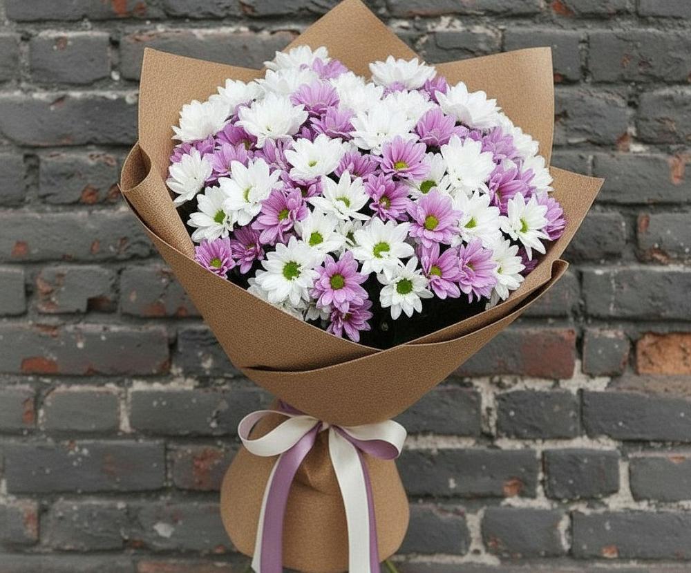 Букет цветов из: Хризантемы в Здвинске