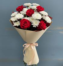 Букет цветов из:  Розы и Хризантемы в Здвинске
