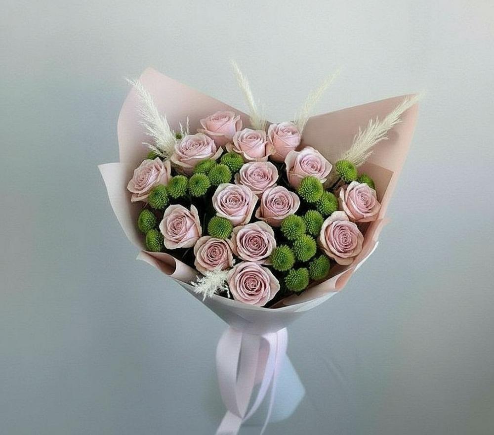 Букет цветов из: Розы и Хризантемы в Здвинске