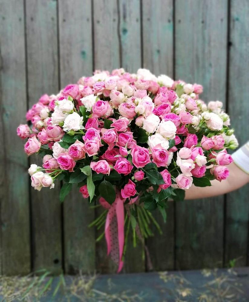 Букет Розовые кустовые розы Натали и Лав Лидия в Здвинске