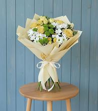 Букет цветов из:  Хризантемы и Розы в Здвинске