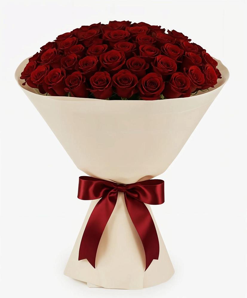 Букет 101 Бордовая роза Блэк Бакарра в Здвинске