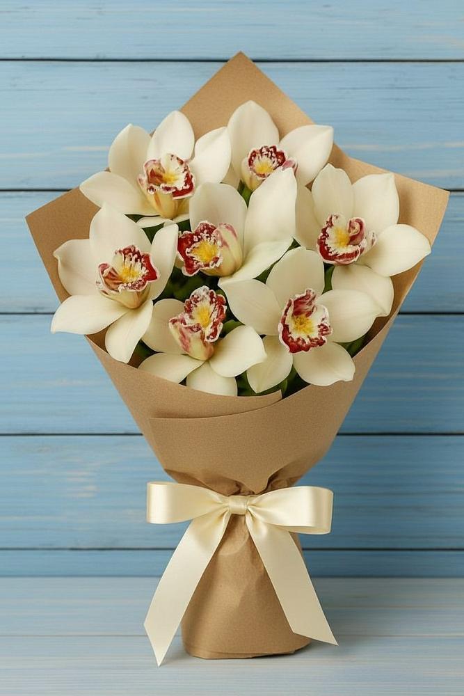 Букет цветов из: Орхидеи и Розы в Здвинске