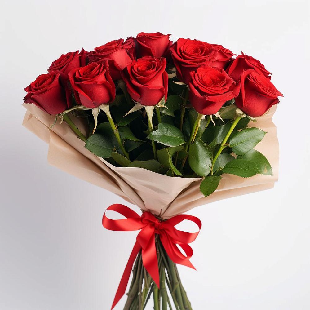 Букет 11 Красных роз Эдлесс Лав в Здвинске