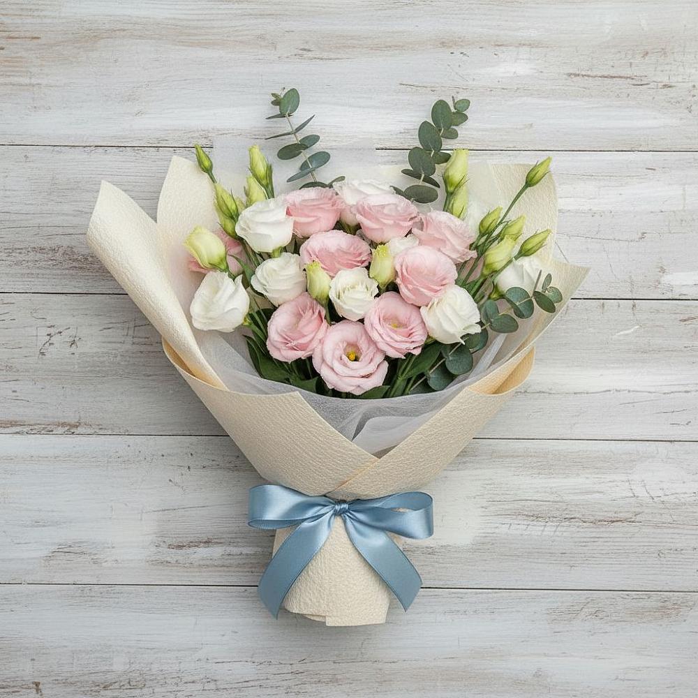 Букет цветов из: Лизиантусы в Здвинске